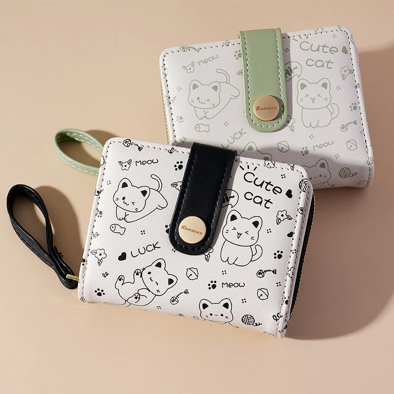 Cat Wallets Fashion Cute Cartoons Luxury Women&