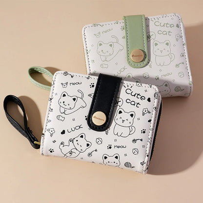 Cat Wallets Fashion Cute Cartoons Luxury Women&