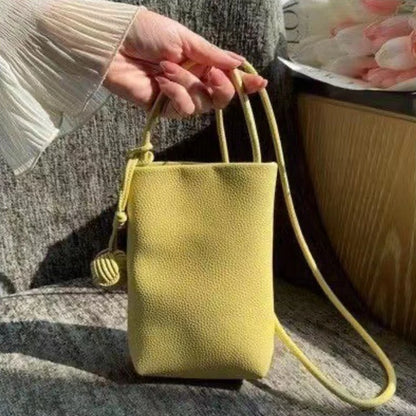 Fashion Women Kawaii Solid Mini Cellphone Bags Casual Y2k Simple Ins Shoulder Crossbody Bag All Match Trendy Purses and Handbags