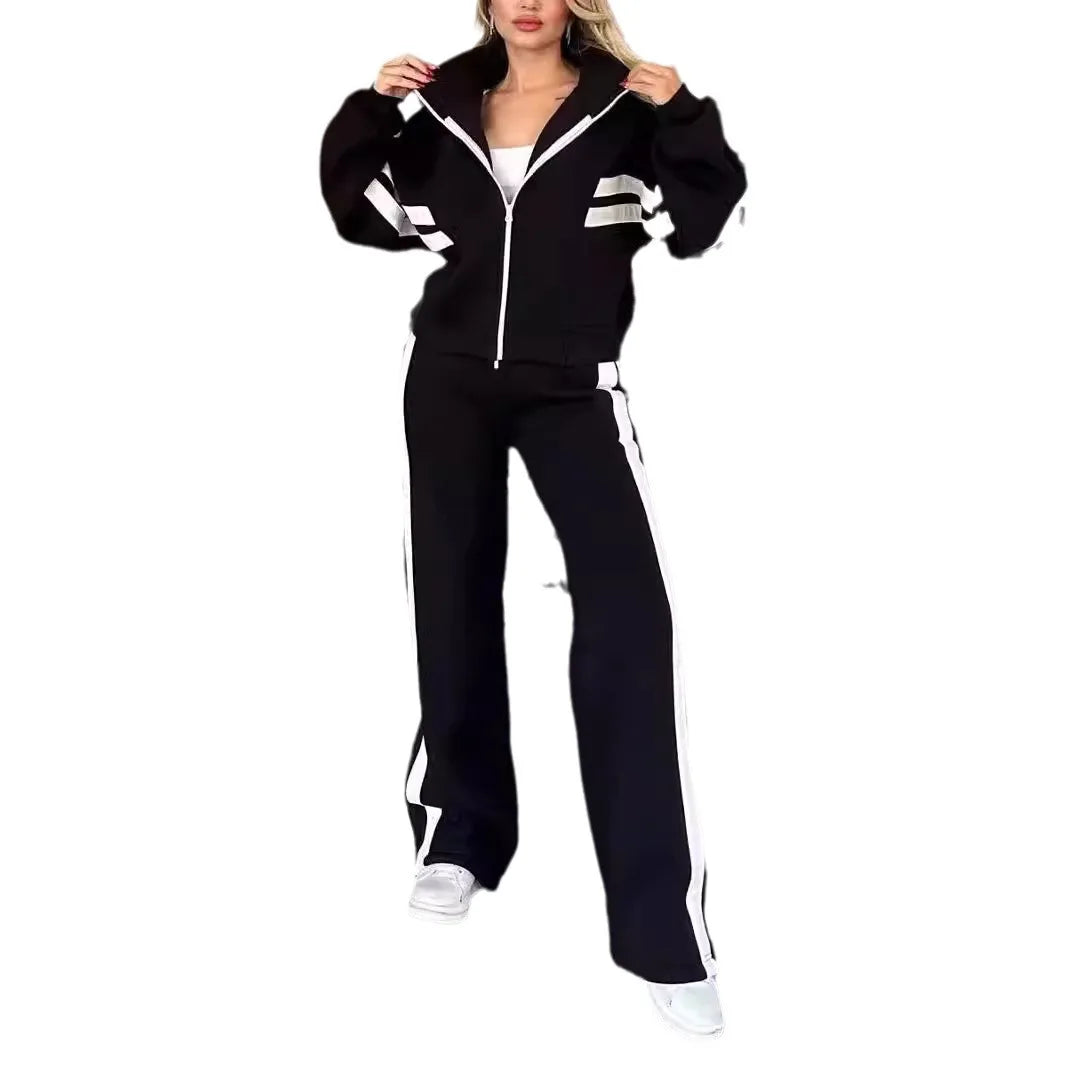 Peris Gems Y2K Striped Zipper Coat+sweatpants Two Piece Set Women Casual Batwing Sleeve Sports Jacket Outfits Autumn Winter Sweatshirt Suit Y2K Striped Zipper Coat+sweatpants Two Piece Set Women Casual Batwing Sleeve Sports Jacket Outfits Autumn Winter Sweatshirt Suit SHEIN Amazon Temu