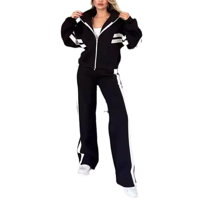 Peris Gems Y2K Striped Zipper Coat+sweatpants Two Piece Set Women Casual Batwing Sleeve Sports Jacket Outfits Autumn Winter Sweatshirt Suit Y2K Striped Zipper Coat+sweatpants Two Piece Set Women Casual Batwing Sleeve Sports Jacket Outfits Autumn Winter Sweatshirt Suit SHEIN Amazon Temu