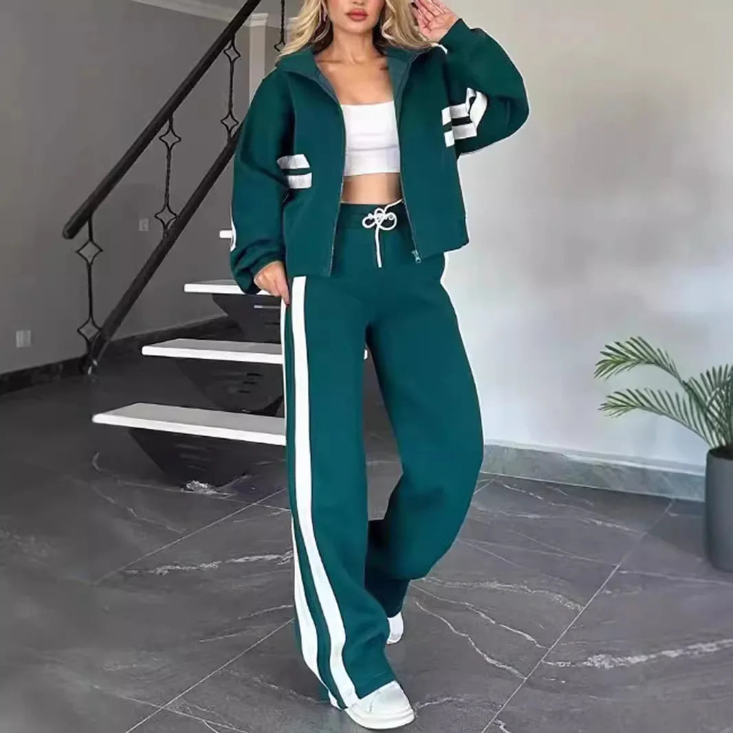 Peris Gems Y2K Striped Zipper Coat+sweatpants Two Piece Set Women Casual Batwing Sleeve Sports Jacket Outfits Autumn Winter Sweatshirt Suit Y2K Striped Zipper Coat+sweatpants Two Piece Set Women Casual Batwing Sleeve Sports Jacket Outfits Autumn Winter Sweatshirt Suit SHEIN Amazon Temu