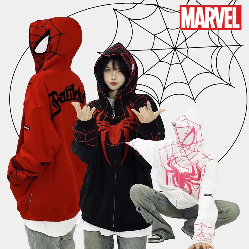 Peris Gems MARVEL Spider Man Outerwear Men Women Fashion street Hip Hop Sweatshirt Lovers Autumn Winter Zipper Casual Loose Hooded Hoodie MARVEL Spider Man Outerwear Men Women Fashion street Hip Hop Sweatshirt Lovers Autumn Winter Zipper Casual Loose Hooded Hoodie SHEIN Amazon Temu