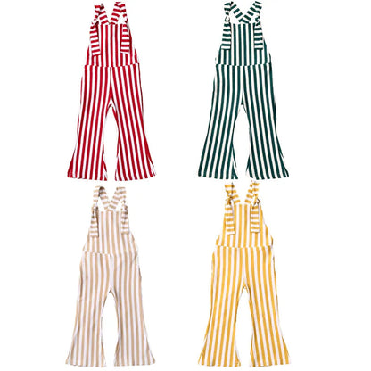 Peris Gems 0-5Y Summer Fashion Infant Baby Girls Rompers Overalls Striped Print Sleeveless Belt Jumpsuits Clothes SHEIN Amazon Temu