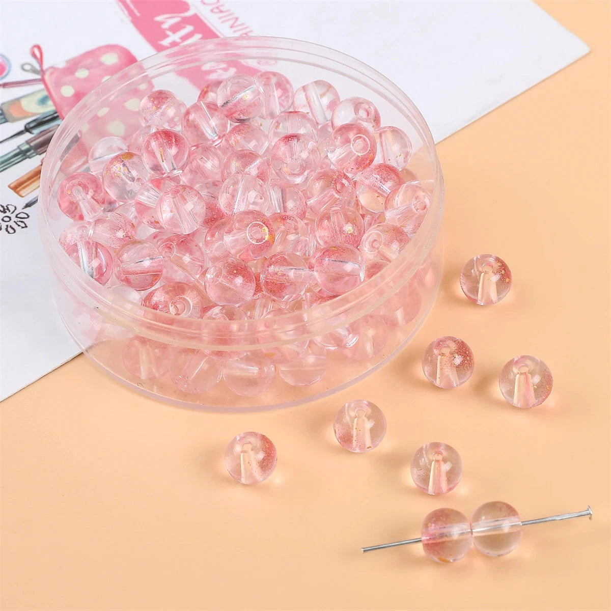 Peris Gems 08 / 50pcs / CHINA 8mm Glass Jelly Bubble Double Round Beads For Making Jewelry DIY Earring Bracelet Necklace Women Girls Accessories 50pcs 8mm Glass Jelly Bubble Double Round Beads For Making Jewelry DIY Earring Bracelet Necklace Women Girls Accessories 50pcs SHEIN Amazon Temu