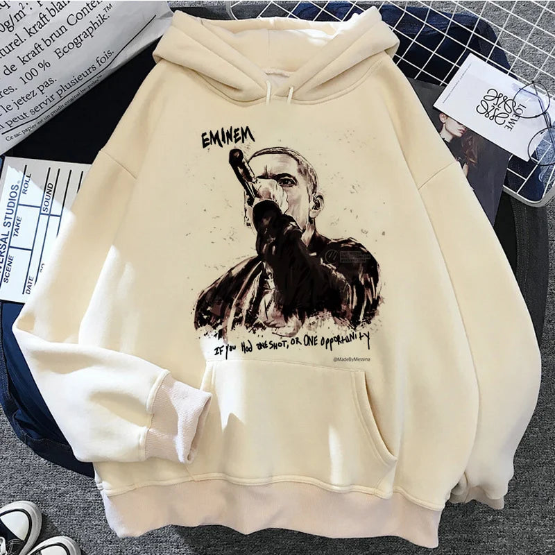 Peris Gems 1 / 2XL Eminem Print Hoodies Men/Women Casual Fashion Hooded Shirt Woman y2k Long Sleeves Pullover Sweatshirts Oversized Unisex Clothing SHEIN Amazon Temu