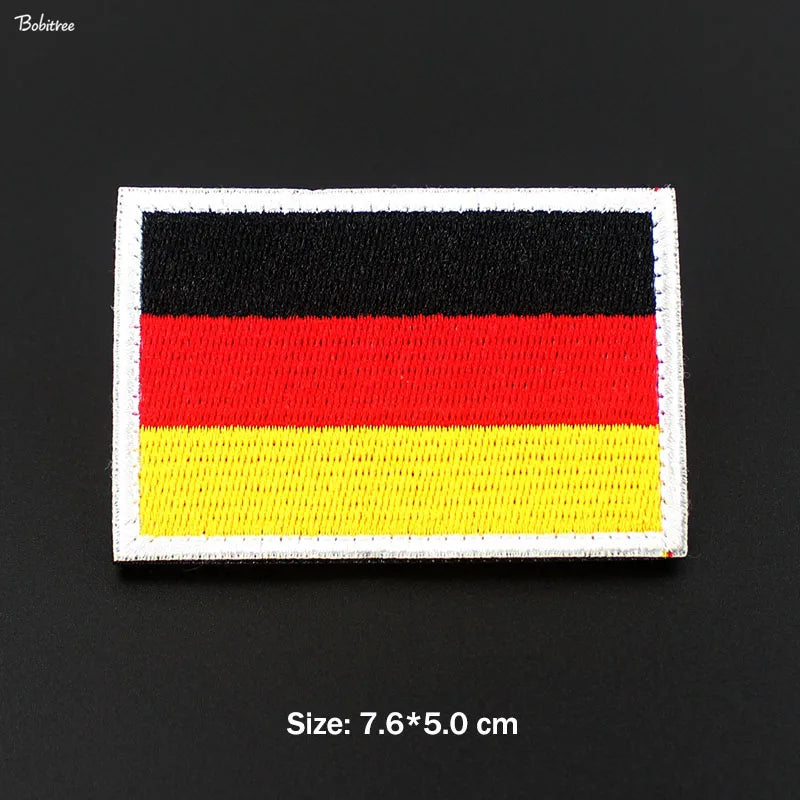 Peris Gems  1 Pcs 1 Stick-On 3D Country Flag Fabric Patches SHEIN Amazon Temu