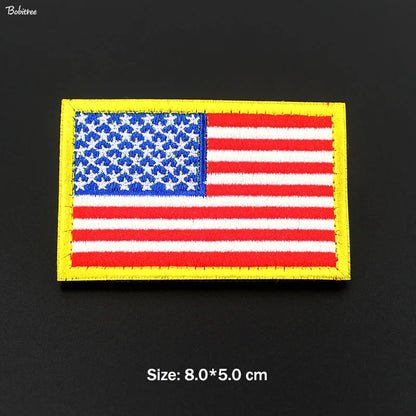 Peris Gems  1 Pcs 12 Stick-On 3D Country Flag Fabric Patches SHEIN Amazon Temu