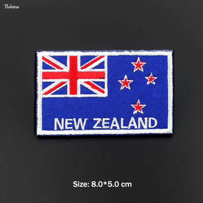 Peris Gems  1 Pcs 17 Stick-On 3D Country Flag Fabric Patches SHEIN Amazon Temu