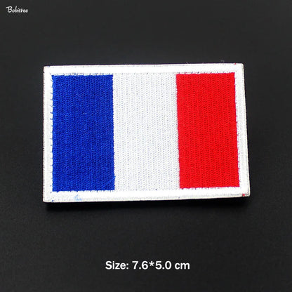 Peris Gems  1 Pcs 3 Stick-On 3D Country Flag Fabric Patches SHEIN Amazon Temu