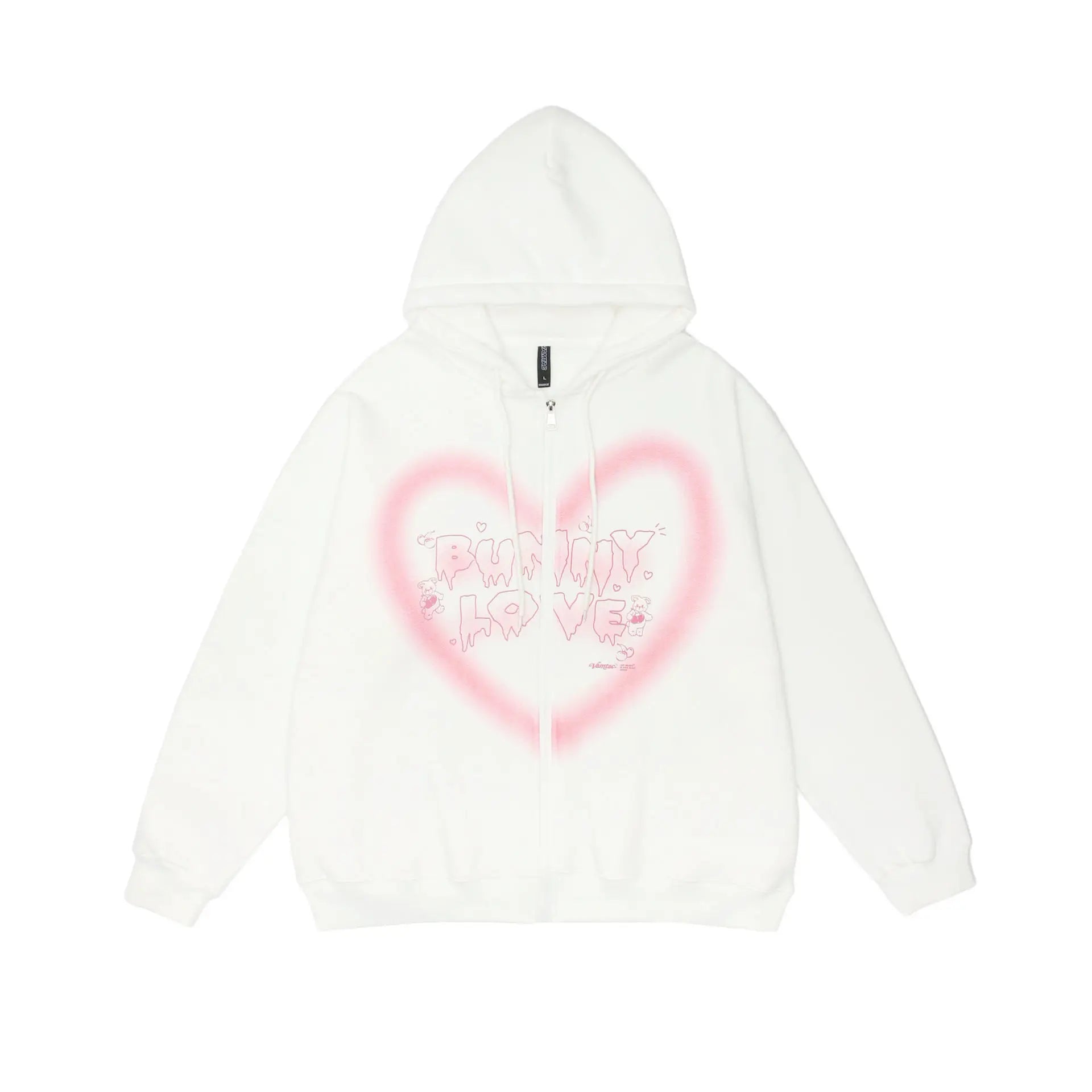 Peris Gems 1 / XL Heart shaped letter hoodie oversize loose casual Harajuku draped feeling lazy men autumn American hoodie hiphop jacket grunge SHEIN Amazon Temu