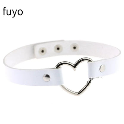 Peris Gems 10 White Sexy Vegan Choker Necklaces Punk Harajuku Goth Collar Chain Traction Necklace Leather Bondage Cosplay Party Jewelry grunge SHEIN Amazon Temu