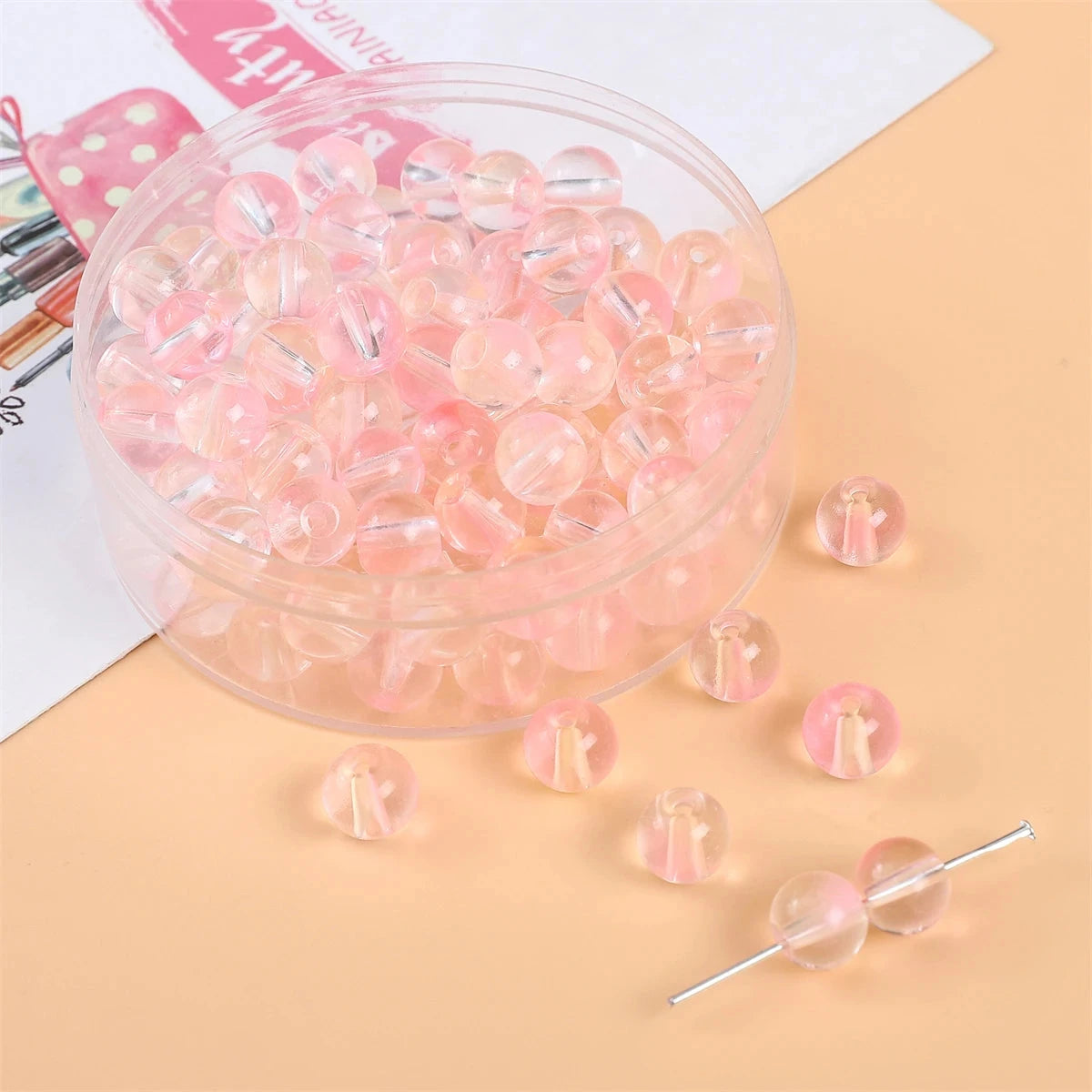 Peris Gems 11 / 50pcs / CHINA 8mm Glass Jelly Bubble Double Round Beads For Making Jewelry DIY Earring Bracelet Necklace Women Girls Accessories 50pcs 8mm Glass Jelly Bubble Double Round Beads For Making Jewelry DIY Earring Bracelet Necklace Women Girls Accessories 50pcs SHEIN Amazon Temu