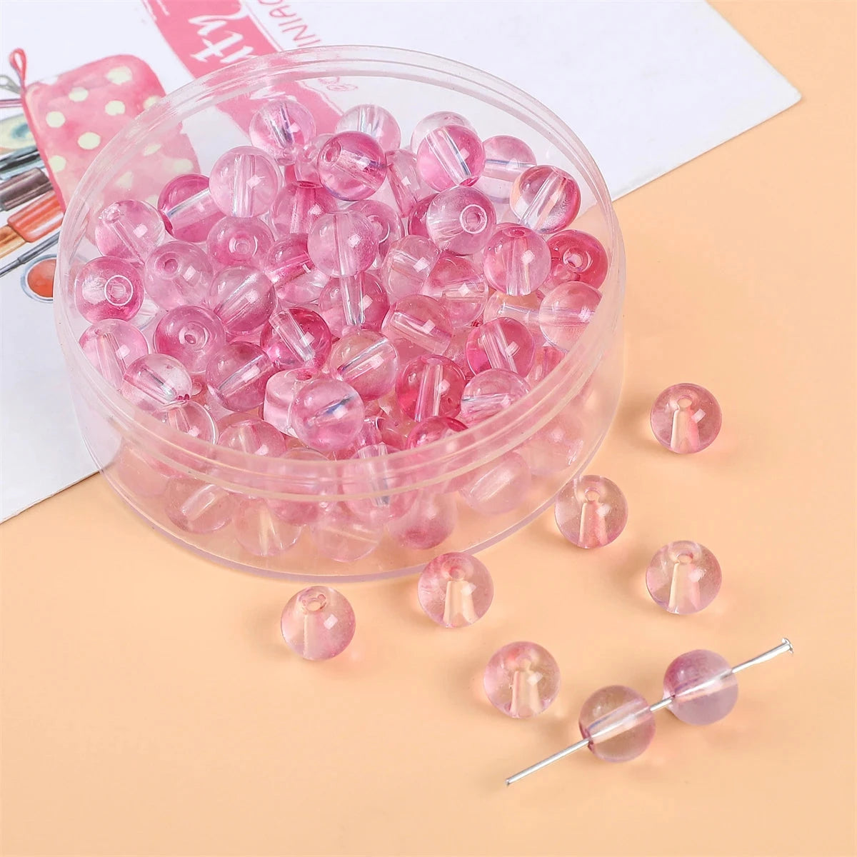 Peris Gems 14 / 50pcs / CHINA 8mm Glass Jelly Bubble Double Round Beads For Making Jewelry DIY Earring Bracelet Necklace Women Girls Accessories 50pcs 8mm Glass Jelly Bubble Double Round Beads For Making Jewelry DIY Earring Bracelet Necklace Women Girls Accessories 50pcs SHEIN Amazon Temu