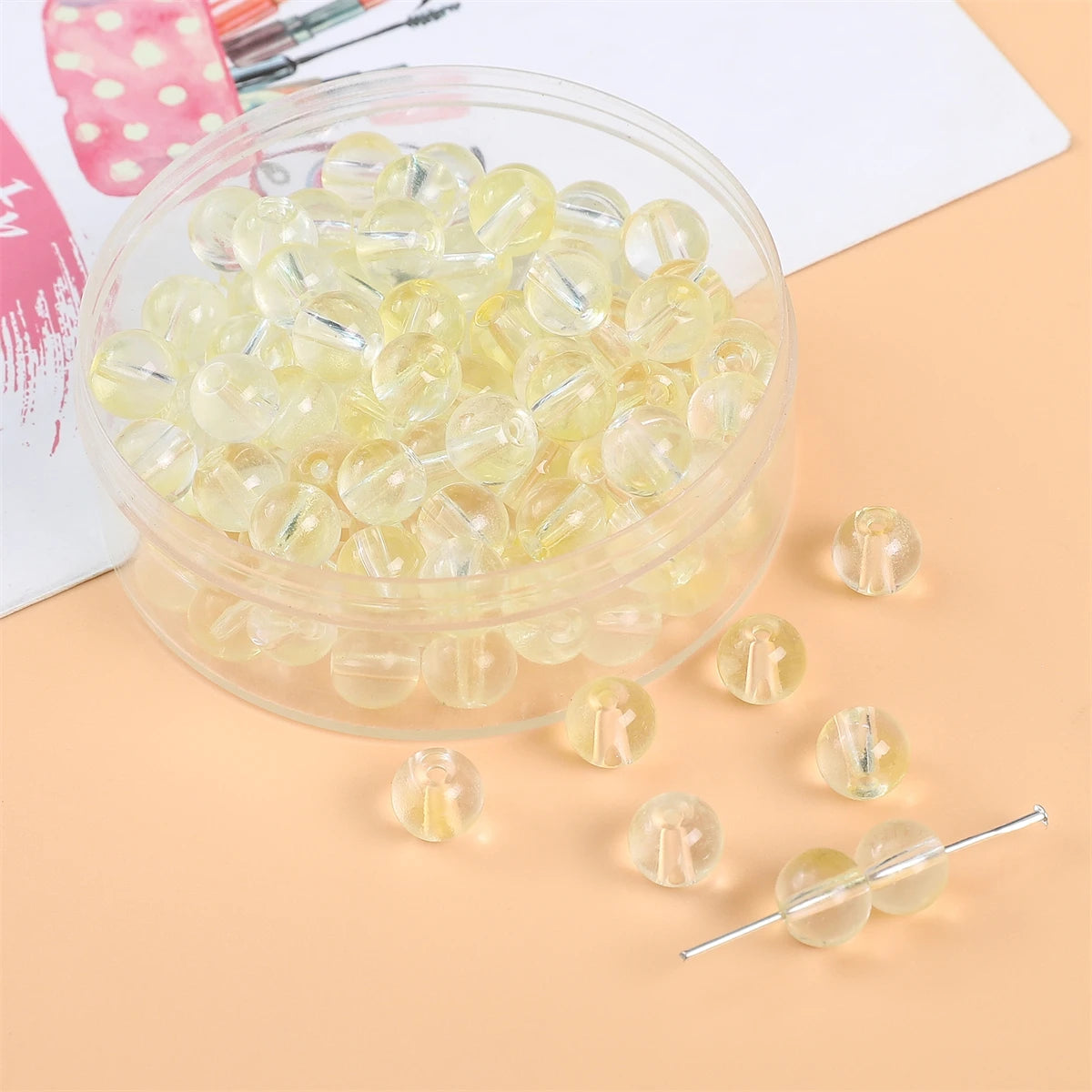 Peris Gems 16 / 50pcs / CHINA 8mm Glass Jelly Bubble Double Round Beads For Making Jewelry DIY Earring Bracelet Necklace Women Girls Accessories 50pcs 8mm Glass Jelly Bubble Double Round Beads For Making Jewelry DIY Earring Bracelet Necklace Women Girls Accessories 50pcs SHEIN Amazon Temu