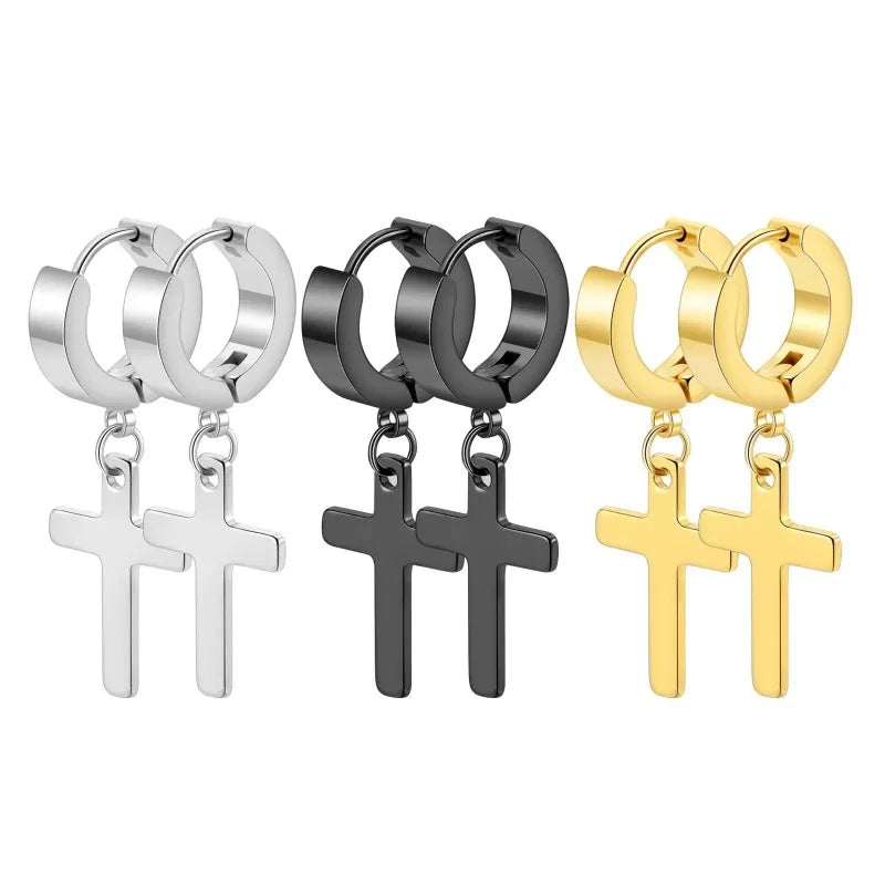 Peris Gems 1Pc Hip Hop Trend Cross Titanium Steel Stud Earrings for Men Women, Punk Simple Round Piercing Earrings Y2K Jewelry Accessories 1Pc Hip Hop Trend Cross Titanium Steel Stud Earrings for Men Women, Punk Simple Round Piercing Earrings Y2K Jewelry Accessories SHEIN Amazon Temu