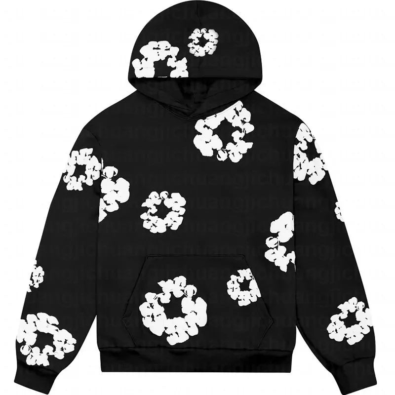 Peris Gems  3 / S Daisy Flower Print Oversized Y2K Hoodie Unisex SHEIN Amazon Temu