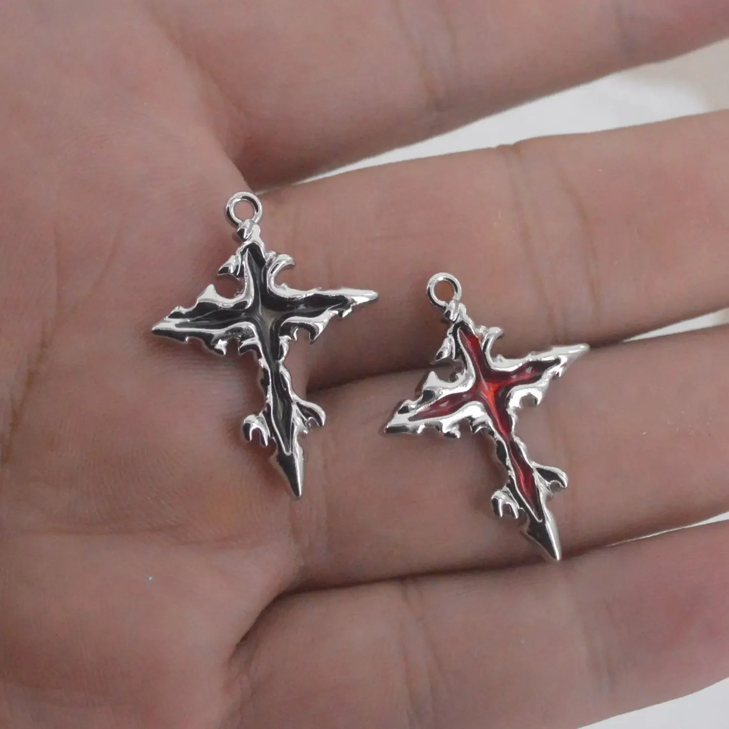 Peris Gems 5pcs New Cross Gothic Charms Y2K Style Religious Pendants DIY Earring Bracelet Necklace Accessories For Jewelry Making Findings 5pcs New Cross Gothic Charms Y2K Style Religious Pendants DIY Earring Bracelet Necklace Accessories For Jewelry Making Findings SHEIN Amazon Temu