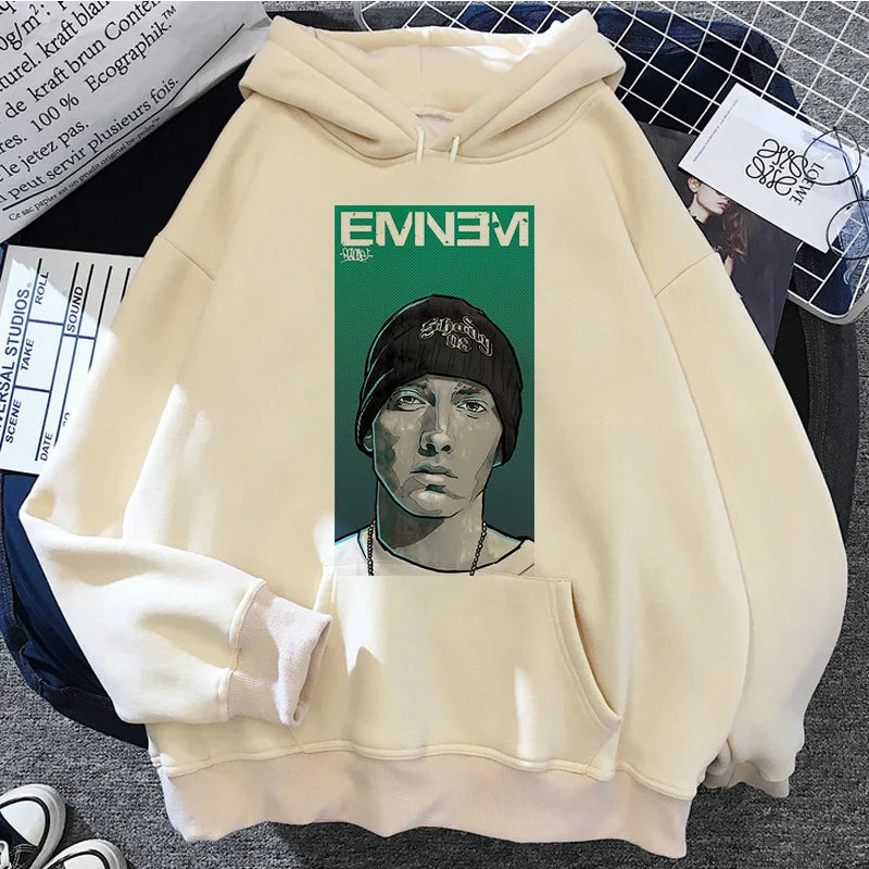 Peris Gems 6 / 3XL Eminem Print Hoodies Men/Women Casual Fashion Hooded Shirt Woman y2k Long Sleeves Pullover Sweatshirts Oversized Unisex Clothing SHEIN Amazon Temu