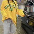 Peris Gems 699-yellow / L Punk Gothic Grunge Fashion Y2k Brazil Flag Graphic Sweatshirt Autumn 00s Loose O-neck Pullover Long Sleeve Yellow Streetwear Top SHEIN Amazon Temu