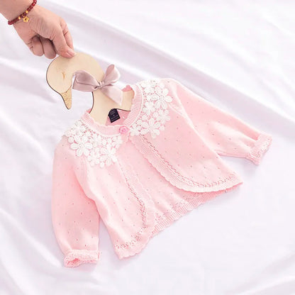 Peris Gems  A pink / 0-6 Month Thin Elegant Cotton Cardigan Jackets for Baby Girls SHEIN Amazon Temu