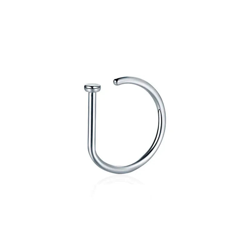 Peris Gems A1-1pc-Silvery 1pc Fake Nose Rings Hoops, Hypoallergenic Stainless Steel D Shape Nose Clip Piercing Jewelry for Women Men 1pc Fake Nose Rings Hoops, Hypoallergenic Stainless Steel D Shape Nose Clip Piercing Jewelry for Women Men SHEIN Amazon Temu