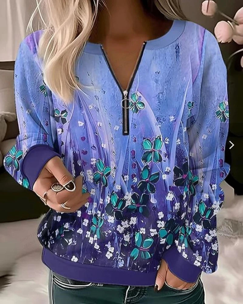 Peris Gems A1LF5J230711W / S Butterfly Hoodies Women Fashion Zipper Hoodies Floral Sweatshirt Zip Up Hoodie Oversized Sudaderas Elegant Coats Women Sweats SHEIN Amazon Temu