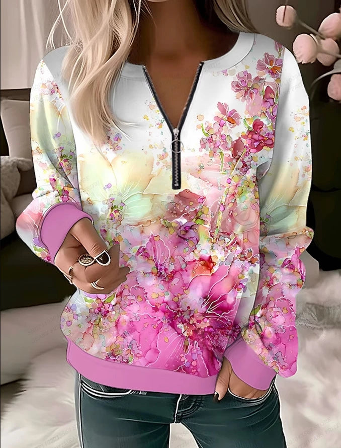 Peris Gems A1LF5J2307126 / 5XL Butterfly Hoodies Women Fashion Zipper Hoodies Floral Sweatshirt Zip Up Hoodie Oversized Sudaderas Elegant Coats Women Sweats SHEIN Amazon Temu