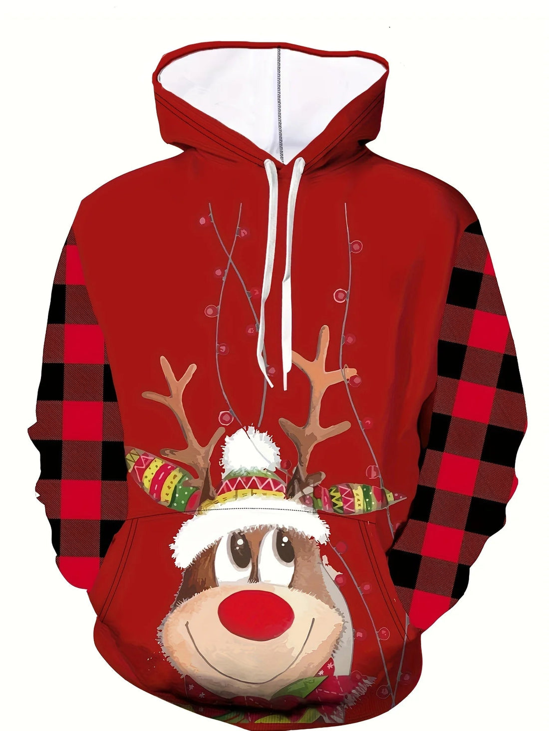 Peris Gems AI01-LY01439 / 5XL Christmas Hoodie Pattern Graphic Casual Y2k Pullover Sweatshirt Winter Fall Streetwear Hoodies Men Shirt Tops Men&