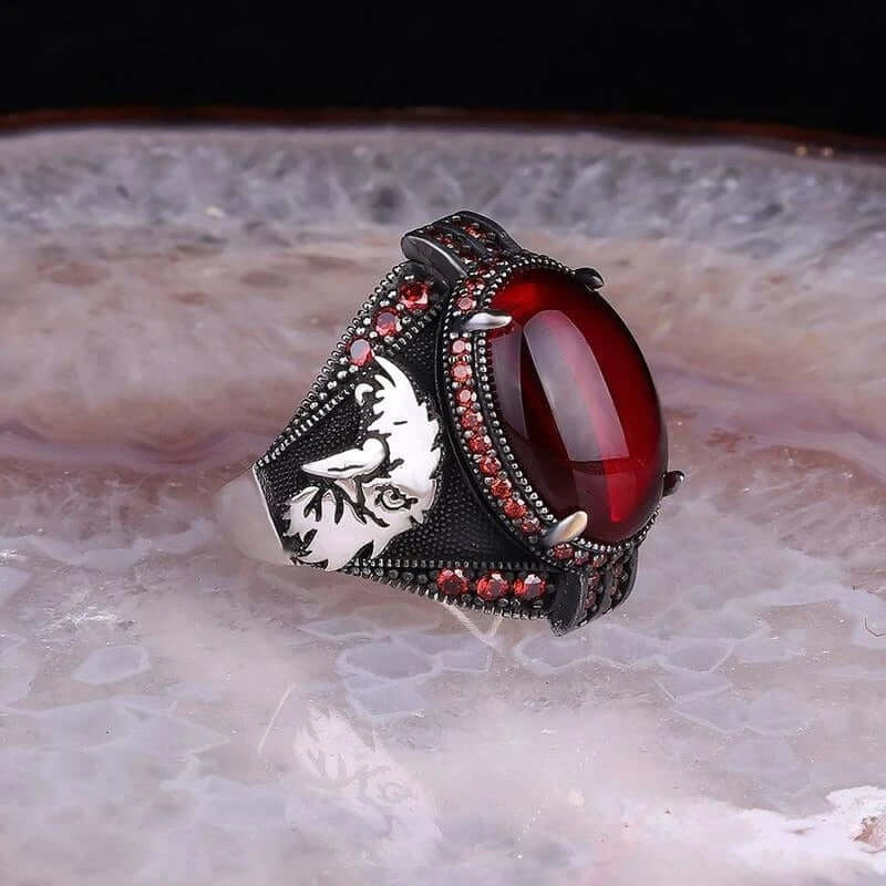 Peris Gems  Ancient Silver Mystique Diamond Turkish Signet Rings for Men SHEIN Amazon Temu