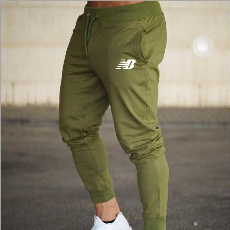 Peris Gems  Army green N W / L Thin NB Logo Skinny Spring Joggers for Men SHEIN Amazon Temu