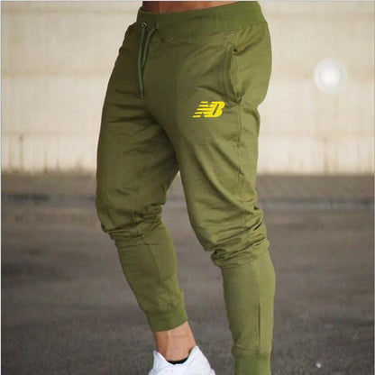 Peris Gems  Army green N Y / L Thin NB Logo Skinny Spring Joggers for Men SHEIN Amazon Temu