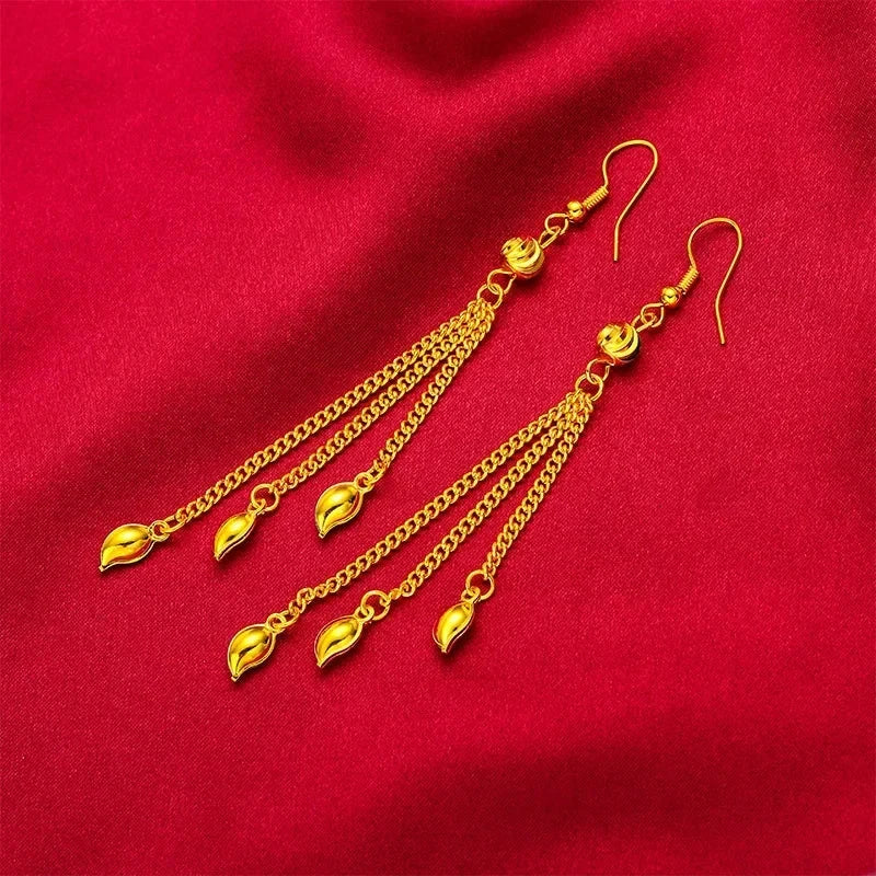 Peris Gems B long tassel Beautiful Butterfly Bow Women Long Tassel Drop Earrings 100% 24K Real Gold Plated Mother Gifts Party Attendance Jewelry Beautiful Butterfly Bow Women Long Tassel Drop Earrings 100% 24K Real Gold Plated Mother Gifts Party Attendance Jewelry SHEIN Amazon Temu