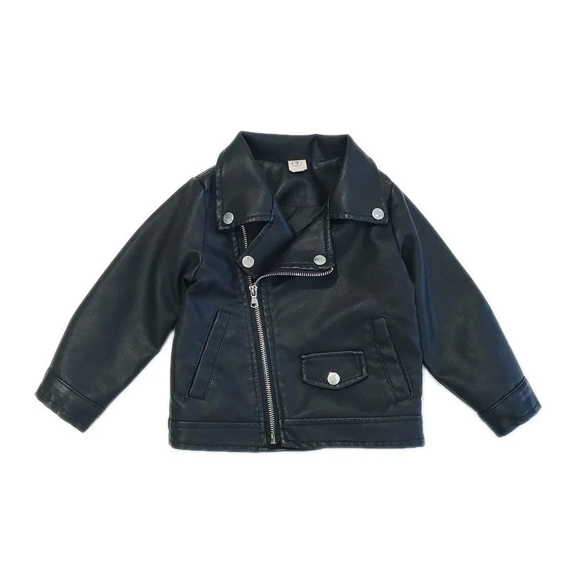 Peris Gems  Baby Girls Black PU Leather Biker Jackets SHEIN Amazon Temu