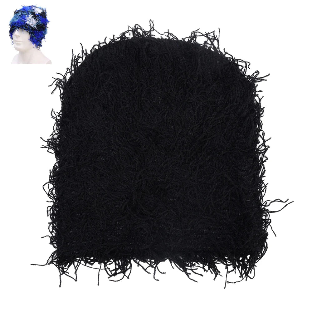 Peris Gems  Beanies-black Distressed Knit Full Face Ski Balaclava Shiesty Yeat Mask SHEIN Amazon Temu