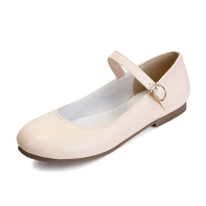 Peris Gems  Beige / 33 Pink Flat Round Toe Buckle Strap Mary Jane Shoes for Women SHEIN Amazon Temu