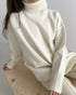 Peris Gems  Beige / one size Loose Thick Cashmere Turtleneck Sweaters for Women SHEIN Amazon Temu