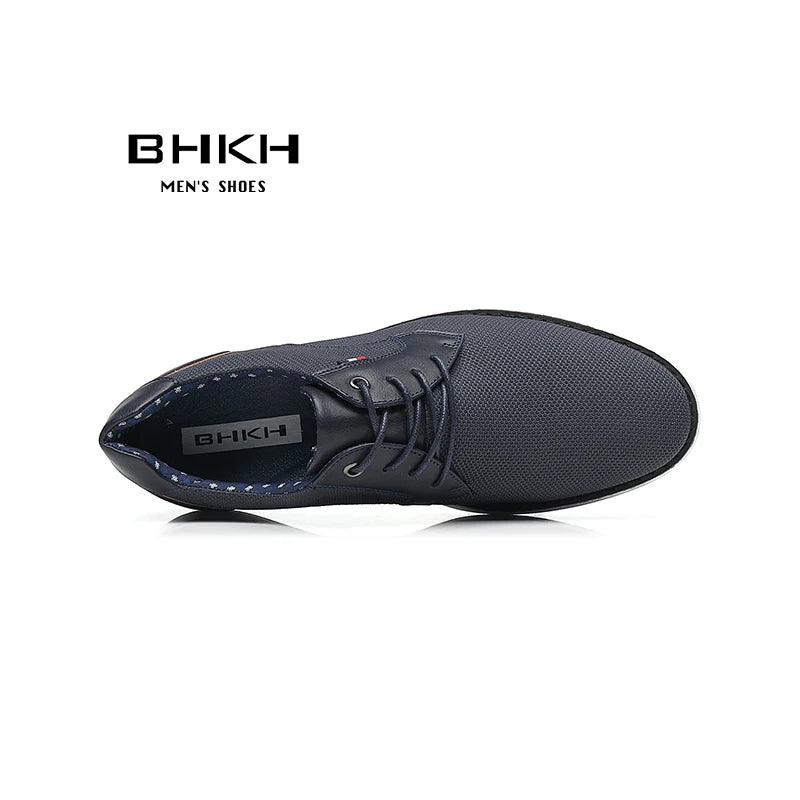 Peris Gems BHKH 2024 Genuine Leather Dress Shoes Comfy Men Casual Shoes Smart Business Work Office Lace-up Men Shoes SHEIN Amazon Temu