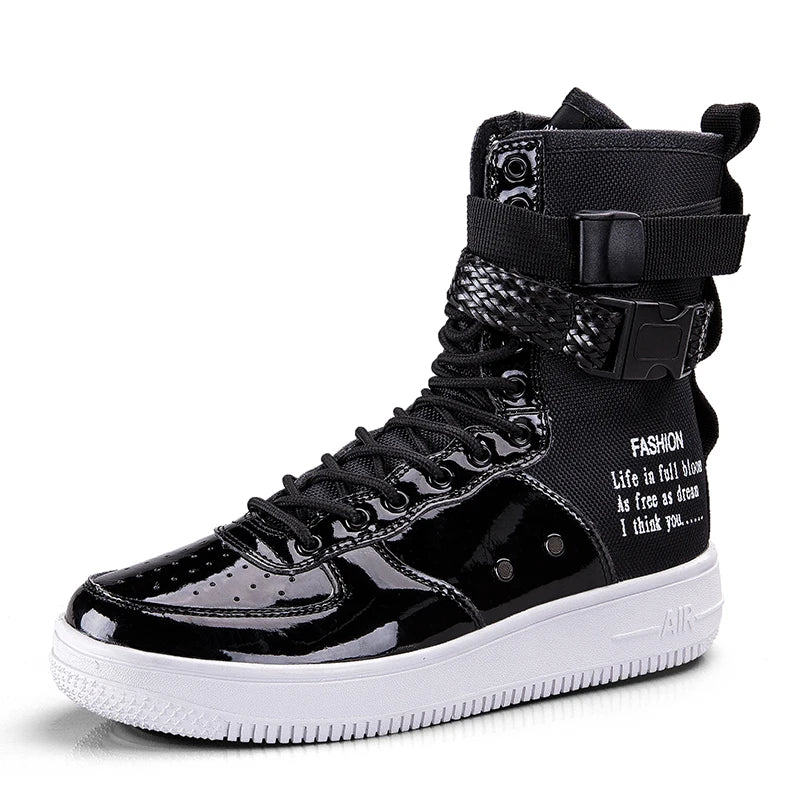 Peris Gems black 1906 / 38 Punk Style Orange High Boots Couple Streetwear Buckle Strap Designers Shoes Men Casual Shoes Trend Platform Men High Top Sneaker SHEIN Amazon Temu