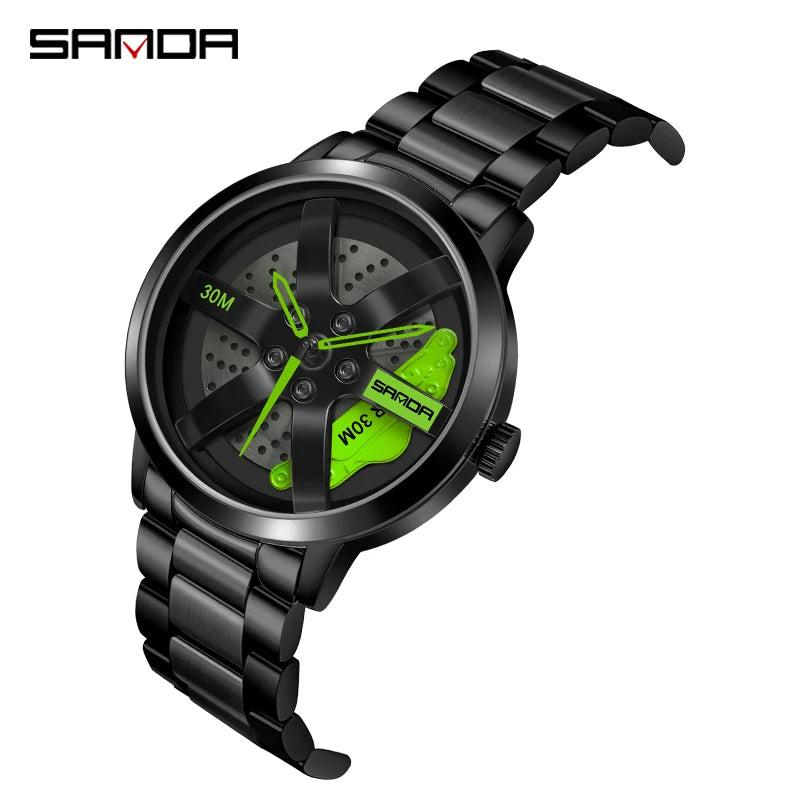 Peris Gems black green / CHINA Regarder SANDA Mens Watch Rim Hub Watch Wheel Wristwatch Clock Sport Car  Creative 360° Spinning Men Wrist Watch Reloj de hombre Regarder SANDA Mens Watch Rim Hub Watch Wheel Wristwatch Clock Sport Car  Creative 360° Spinning Men Wrist Watch Reloj de hombre SHEIN Amazon Temu