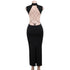 Peris Gems black / L Sexy Backless Bandage Bodycon Maxi Dress Women Turtleneck Sleeveless Black Gothic Party Vestido 2024 Spring Fall Y2K Clothes SHEIN Amazon Temu