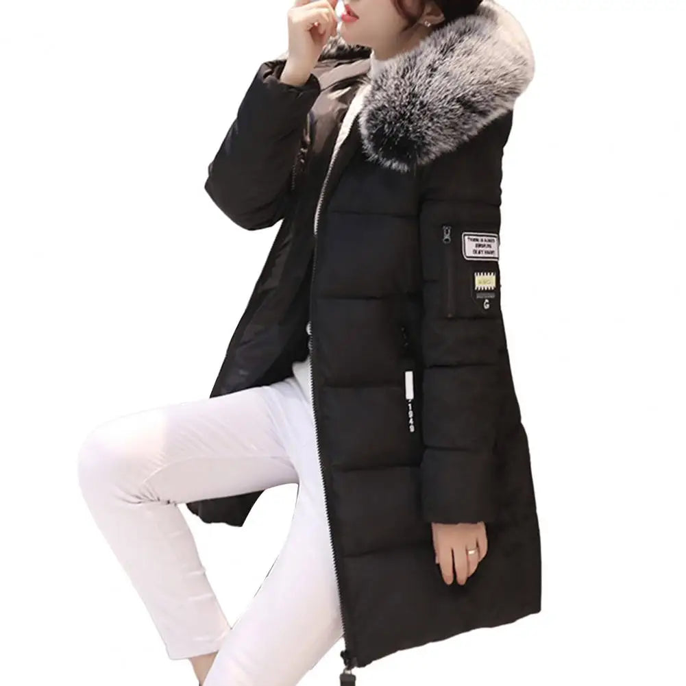 Peris Gems Black / L Women Winter Jackets Down Cotton Hooded Tops Large Size Parkas Mujer Coats Long Coat Fashion Female Fur Collar Outfits New Year Women Winter Jackets Down Cotton Hooded Tops Large Size Parkas Mujer Coats Long Coat Fashion Female Fur Collar Outfits New Year SHEIN Amazon Temu