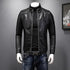 Peris Gems  black / M Elegant Autumn Winter PU Leather Bomber Jackets for Men SHEIN Amazon Temu