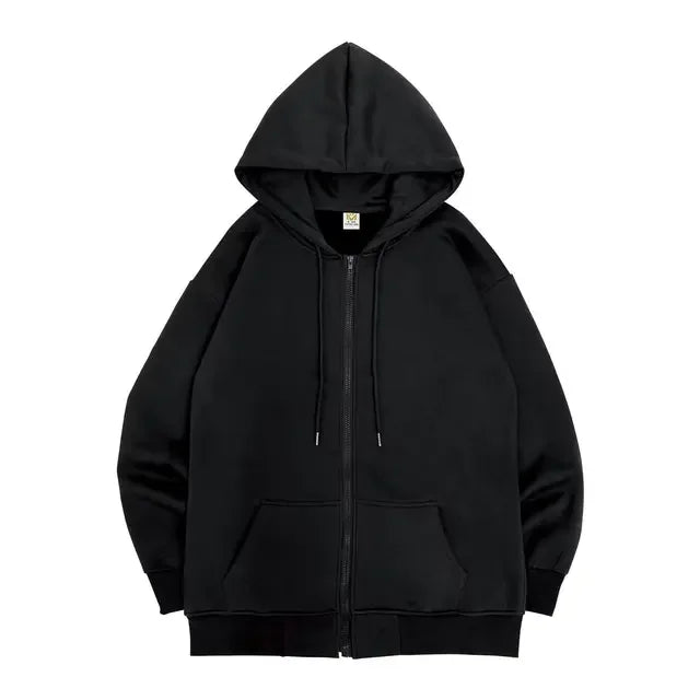 Peris Gems black / S High Street Hoodie Men Retro Zip Up Long Sleeve Loose Jacket Coats Harajuku Casual Gothic Hooded Sweatshirt Y2K Streetwear SHEIN Amazon Temu