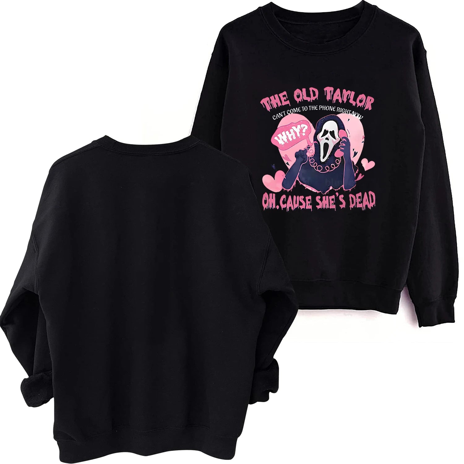 Peris Gems black / S Look What U Make Me Do Sweatshirt Harajuku Round Neck Long Sleeve Oversized Hoodie Fans Gift SHEIN Amazon Temu