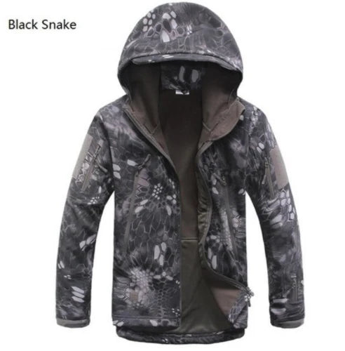 Peris Gems  Black Snake / XS Woodland Camo Softshell Hunting Jackets for Men SHEIN Amazon Temu