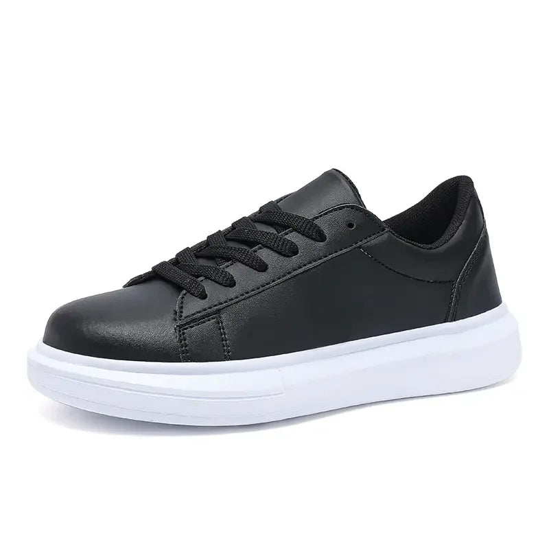 Peris Gems Black-white / 39 Fashionable Unisex Skateboard Shoes Lace-up Casual Women Vulcanized Shoes Non-Slip Lightweight Men Walking Flats Streetwear SHEIN Amazon Temu