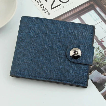 Peris Gems Blue Canvas Men Wallet Black/blue/gray Card Holder Wallet Male Money Bag ID/photo/bank Holder Short Purse Credit Card Case Bag Canvas Men Wallet Black/blue/gray Card Holder Wallet Male Money Bag ID/photo/bank Holder Short Purse Credit Card Case Bag SHEIN Amazon Temu