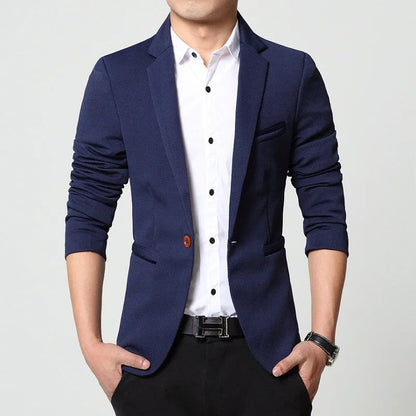 Peris Gems  Blue / M Slim Fitting Business Casual Blazers for Men SHEIN Amazon Temu