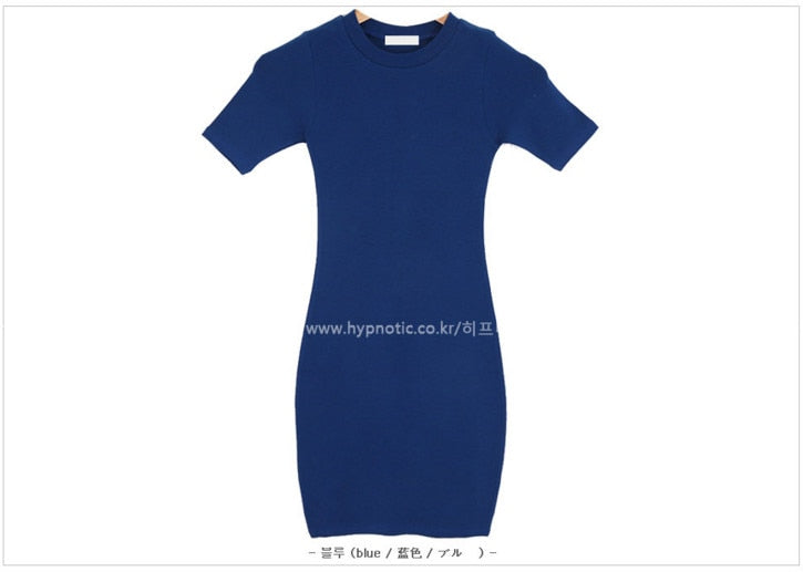 Peris Gems  Blue / One Size Solid Short Sleeve Dress for Women | Cotton Boho Dress SHEIN Amazon Temu